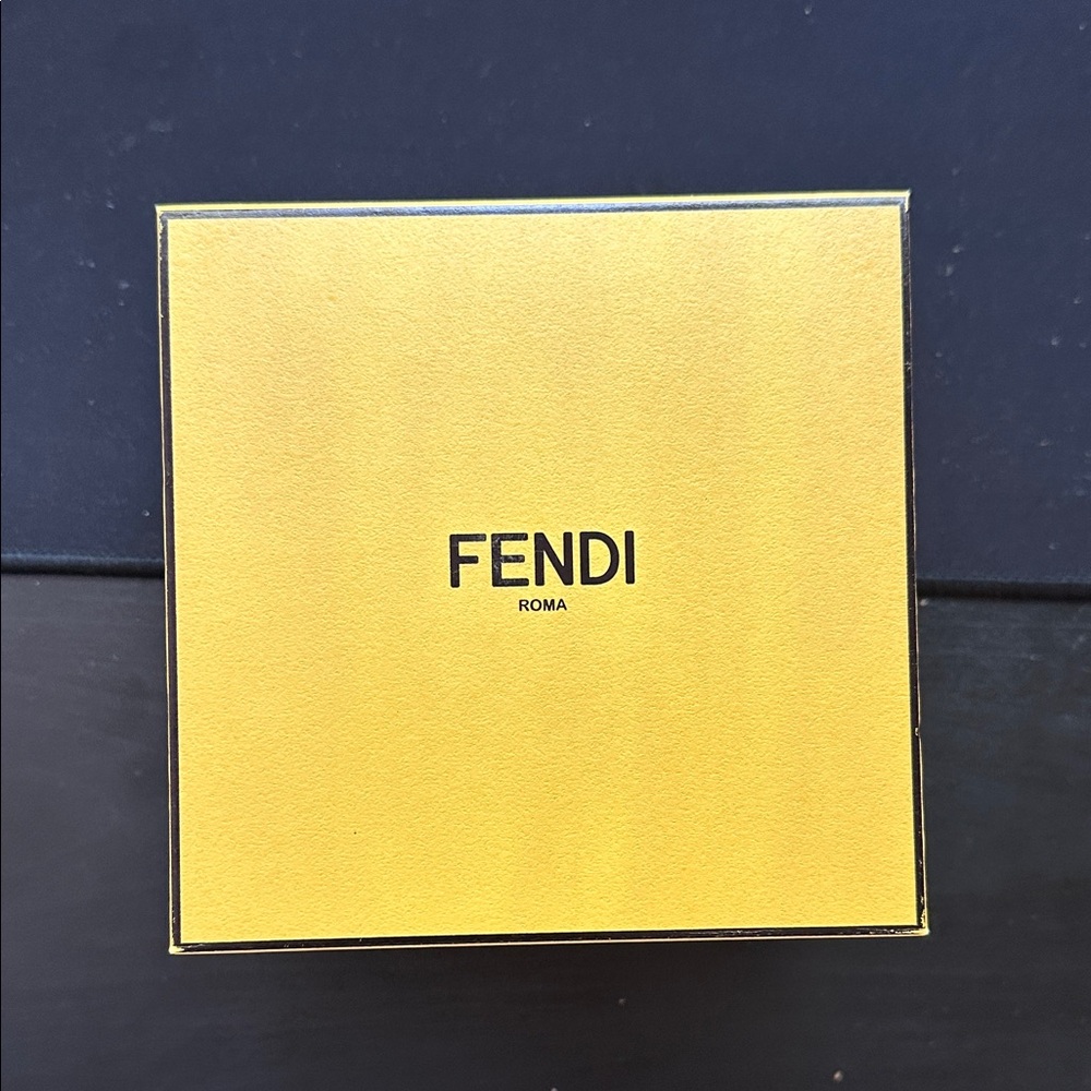 Fendi Gold  5” x 5” Accessories Gift Box